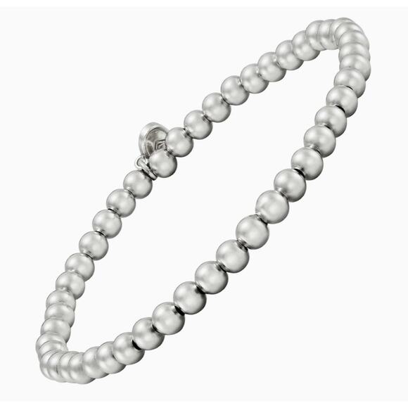 Silpada 'Beaded Circle' Stretch Bracelet in Sterling Silver - Picture 3 of 3